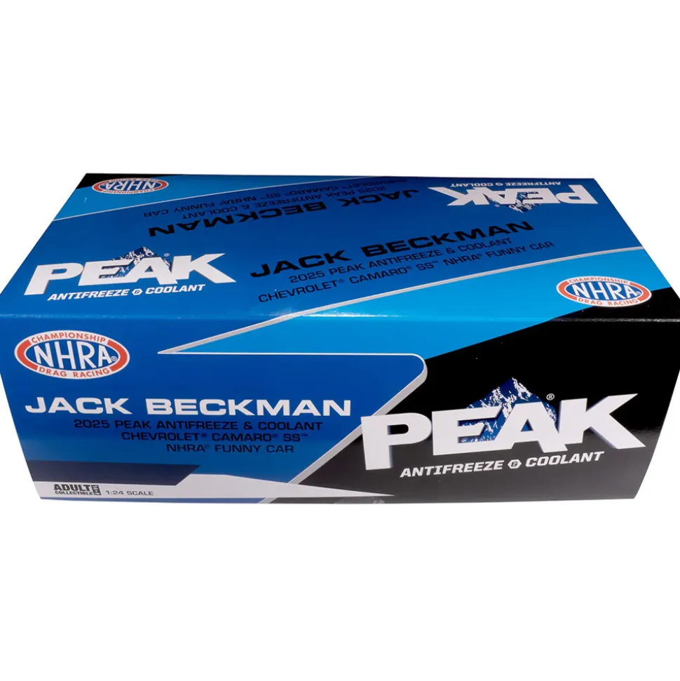 2025 Jack Beckman Peak Chevy Camaro Funny Car 1:24 Scale Diecast Model Car by Auto World