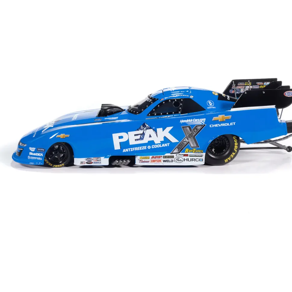 2025 Jack Beckman Peak Chevy Camaro Funny Car 1:24 Scale Diecast Model Car by Auto World