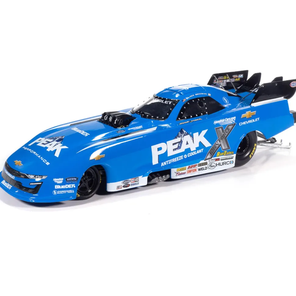 2025 Jack Beckman Peak Chevy Camaro Funny Car 1:24 Scale Diecast Model Car by Auto World