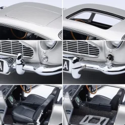 James Bond Aston Martin DB5 - Goldfinger w/Weapons 1:18 Scale Diecast Composite Model Car by AutoArt