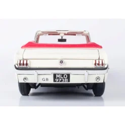 James Bond - 1964 1/2 Ford Goldfinger Mustang - White 1:18 Scale Diecast Model Car by Motormax