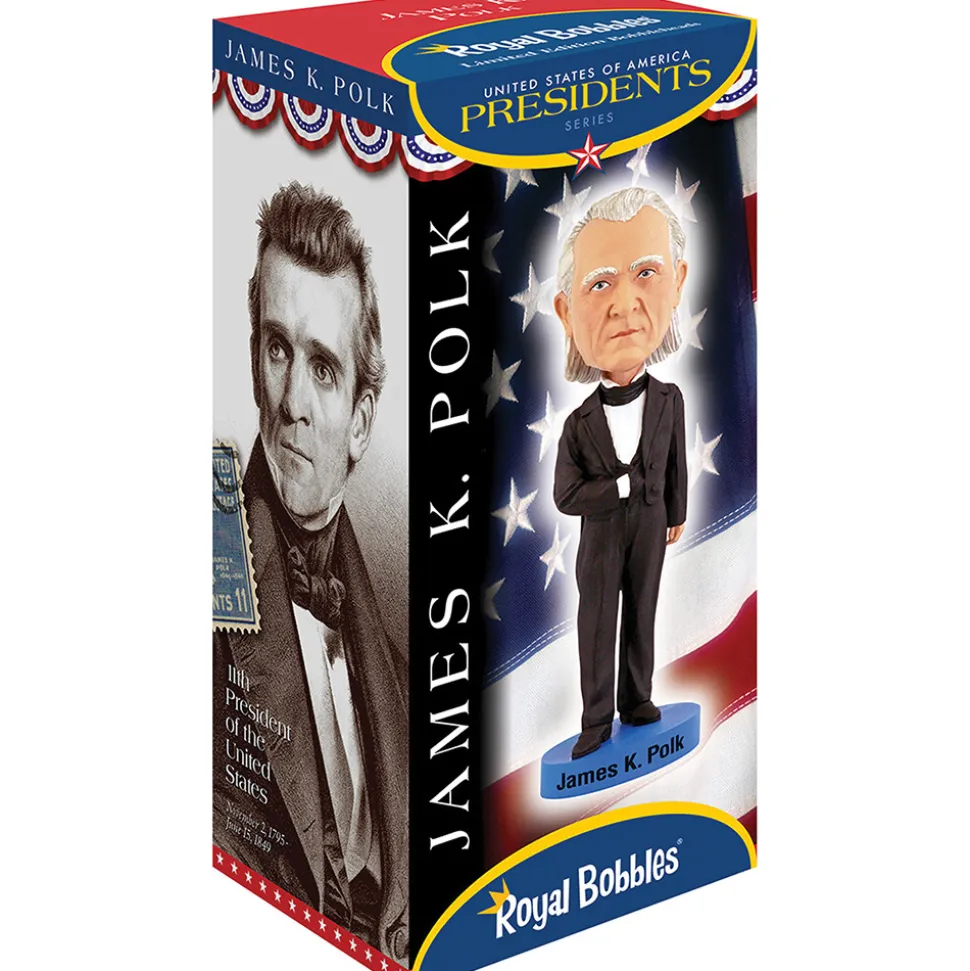 James K. Polk Bobblehead Royal Bobbles (RB1180) Resin by Royal Bobbles