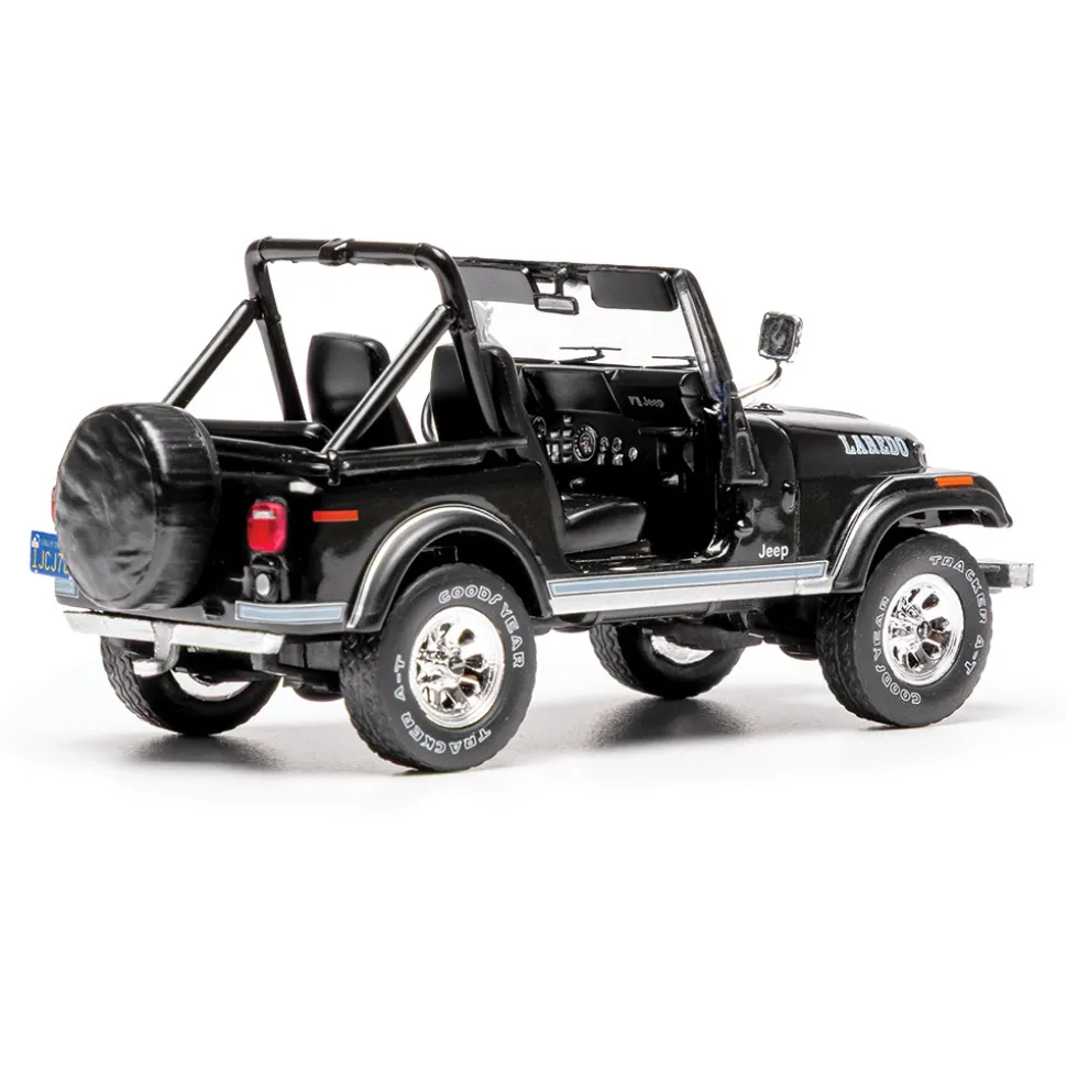 1986 Jeep CJ-7 Laredo - Black 1:43 Scale Diecast Model Truck by IXO Models