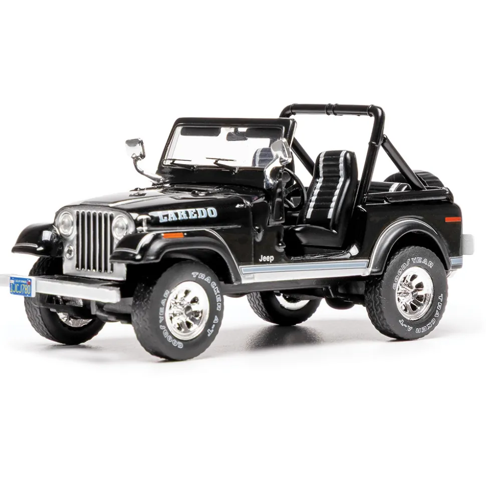 1986 Jeep CJ-7 Laredo - Black 1:43 Scale Diecast Model Truck by IXO Models