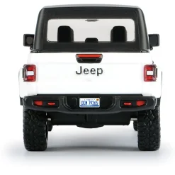 Jeep Gladiator Rubicon - Soft Top - White 1:27 Scale Diecast Model Truck by Motormax