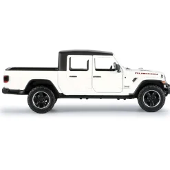 Jeep Gladiator Rubicon - Soft Top - White 1:27 Scale Diecast Model Truck by Motormax