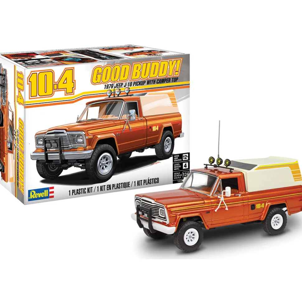 1979 Jeep J-10 Pickup with Camper Top - Plastic Model Kit 1:24 Scale Model Kit by Revell