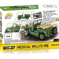 JEEP Medical MB Vehicle Building Brick Set 1:35 Scale by Cobi Toys