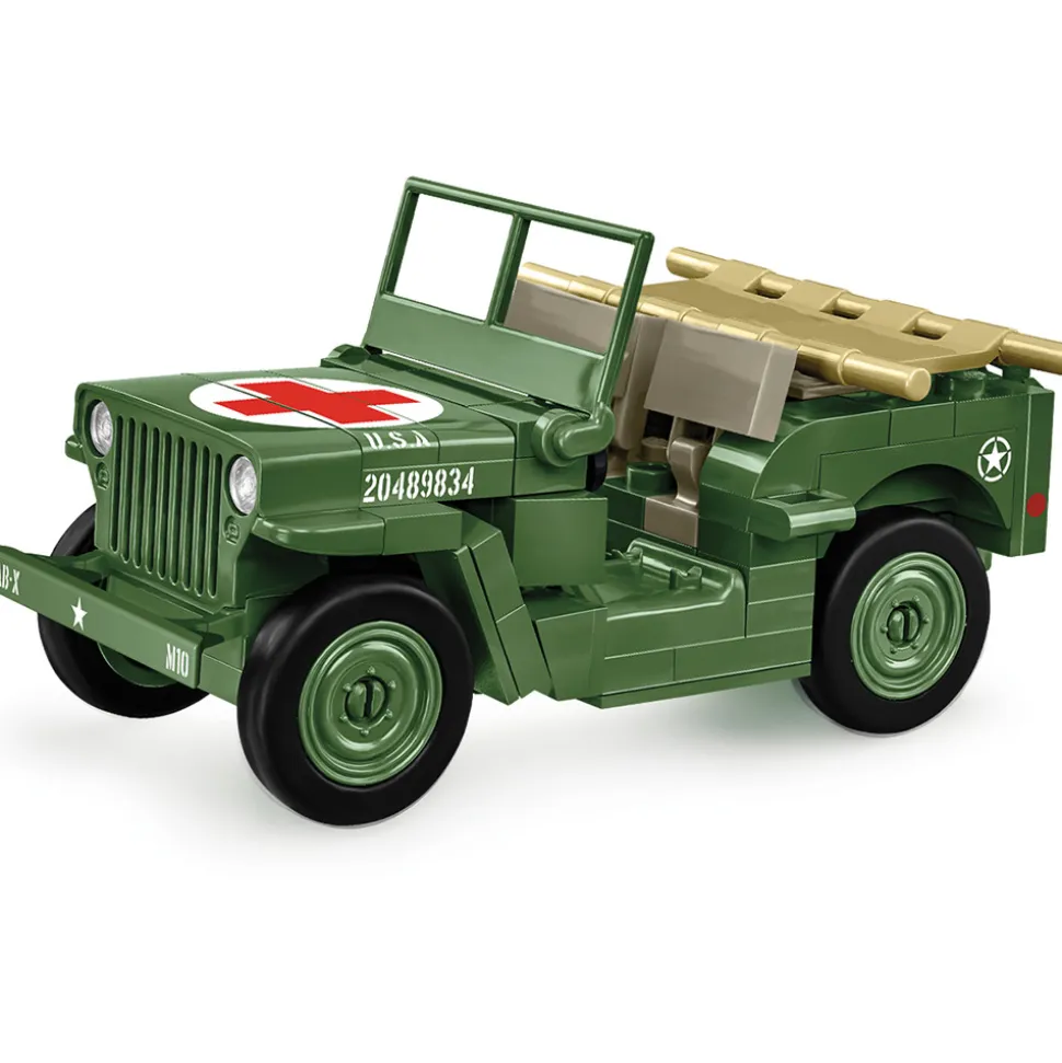 JEEP Medical MB Vehicle Building Brick Set 1:35 Scale by Cobi Toys