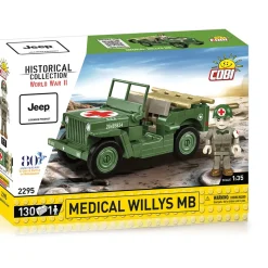JEEP Medical MB Vehicle Building Brick Set 1:35 Scale by Cobi Toys