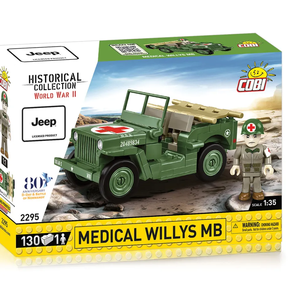 JEEP Medical MB Vehicle Building Brick Set 1:35 Scale by Cobi Toys