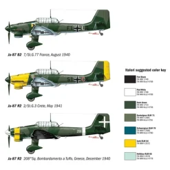 JU 87 B-2/R-2 Stuka 1/72 Kit 1:72 Scale Plastic Model Kit by Italeri
