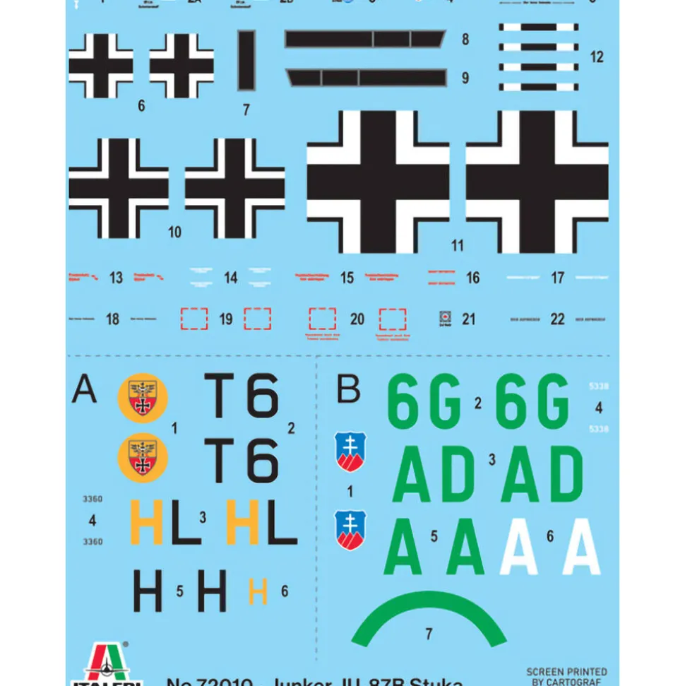 JU 87 B Stuka 1/72 Kit 1:72 Scale Plastic Model Kit by Italeri