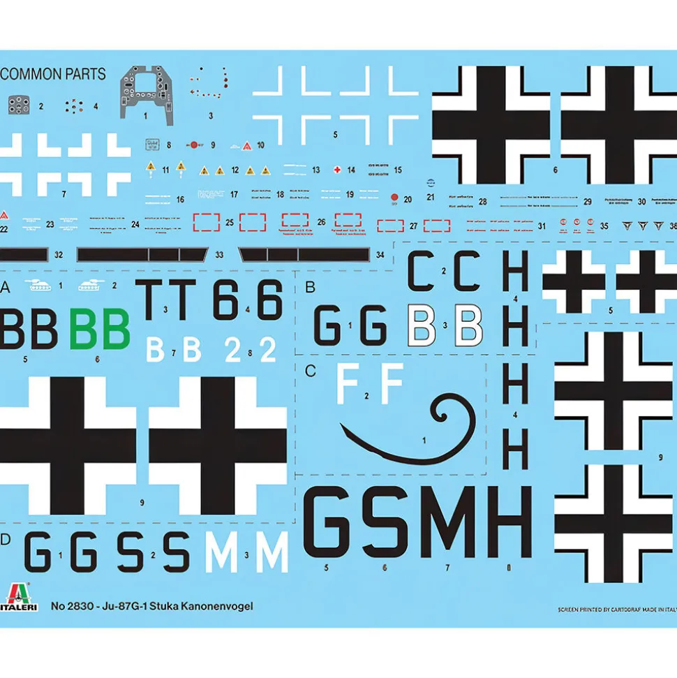 Ju 87 G-1 Stuka Kanonenvogel 1/48 Kit Italeri (2830s) 1:48 Scale Plastic by Italeri