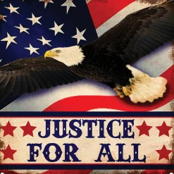 Justice For All Metal Sign PTS703 Heavy Gauge Steel by Vintage Sign Co.
