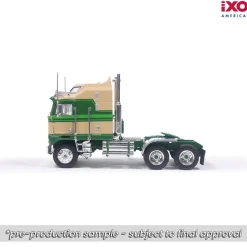 1976 Kenworth K100 Aerodyne - Tan And Green 1:64 Scale by IXO Models