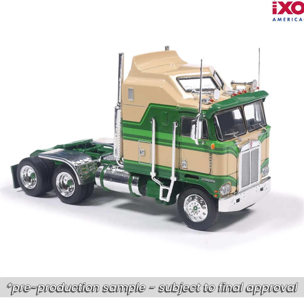 1976 Kenworth K100 Aerodyne - Tan And Green 1:64 Scale by IXO Models