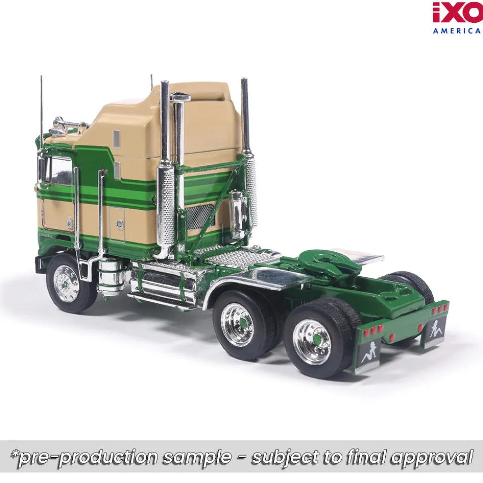 1976 Kenworth K100 Aerodyne - Tan And Green 1:64 Scale by IXO Models