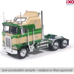 1976 Kenworth K100 Aerodyne - Tan And Green 1:64 Scale by IXO Models