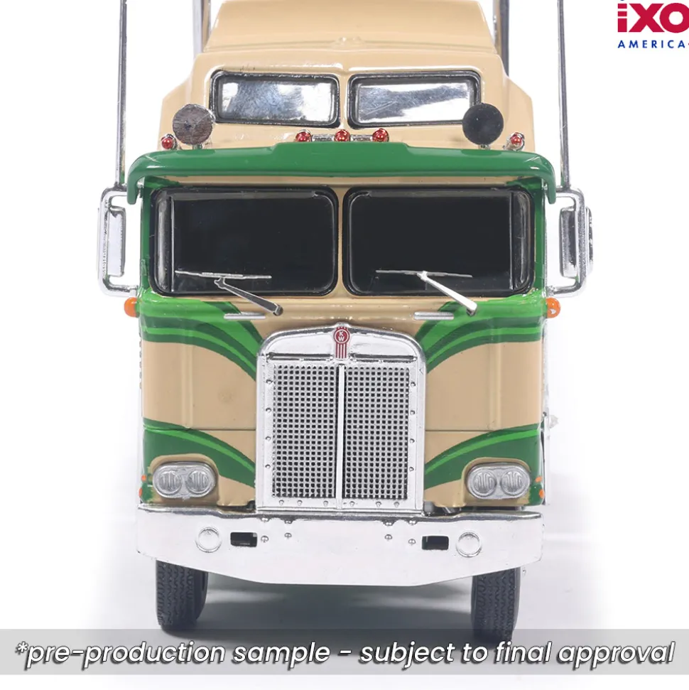1976 Kenworth K100 Aerodyne - Tan And Green 1:64 Scale by IXO Models
