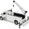 Kenworth T380 Auto-Crane Titan85-Body HC14-Crane Work Truck with Miller EnPak - White 1:50 Scale Diecast Model Truck by Diecast Masters