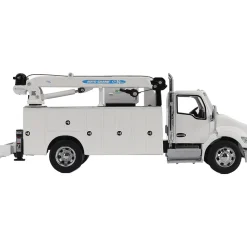 Kenworth T380 Auto-Crane Titan85-Body HC14-Crane Work Truck with Miller EnPak - White 1:50 Scale Diecast Model Truck by Diecast Masters