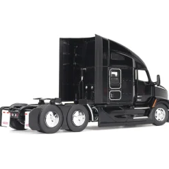 Kenworth T680 76in High Roof Sleeper Cab Tandem Tractor - Black 1:50 Scale Diecast Model Truck by Diecast Masters