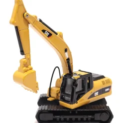Kenworth T880s SBFS Sleeper Tandem Tractor, Lowboy Trailer & Caterpillar 320D L Hydraulic Excavator 1:87 Scale Diecast Construction by Diecast Masters