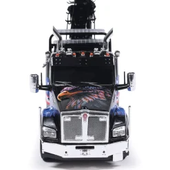 Kenworth T880 Wrecker - Black With American Flag 1:43 Scale by IXO Models