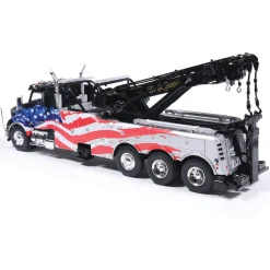Kenworth T880 Wrecker - Black With American Flag 1:43 Scale by IXO Models