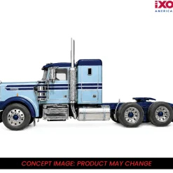 1976 Kenworth W900A - Blue and Blue 1:64 Scale Diecast Model Truck by IXO Models
