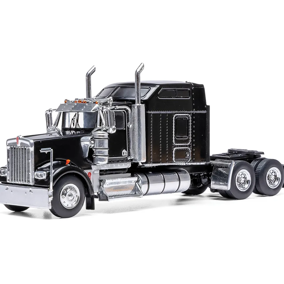 1990 Kenworth W900 - Black 1:64 Scale Diecast Model Truck by IXO Models