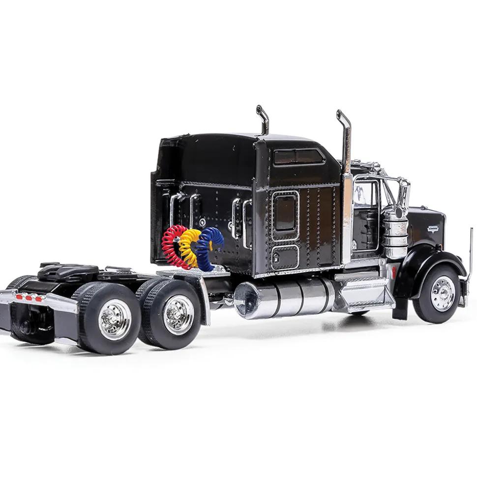 1990 Kenworth W900 - Black 1:64 Scale Diecast Model Truck by IXO Models