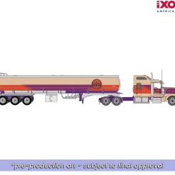 1976 Kenworth W900 - Cowboy State + Tanker 1:64 Scale Diecast Model Truck by IXO Models