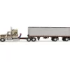 Kenworth W900L Aerodyne Sleeper & Vintage Trailer - Red's Favorites 1:64 Scale Diecast Model Truck by Diecast Promotions