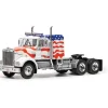 1970 Kenworth W925 Small Sleeper w/USA Flag 1:64 Scale Diecast Model Truck by IXO Models