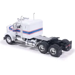 1976 Kenworth W900 With Vintage Trailer - Red, White, B 1:64 Scale Diecast Model Truck by IXO Models