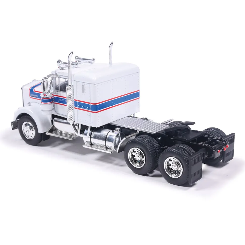 1976 Kenworth W900 With Vintage Trailer - Red, White, B 1:64 Scale Diecast Model Truck by IXO Models