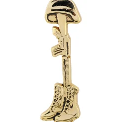 KIA Battle Cross Lapel Pin Eagle Emblems (P13105) by Eagle Emblems