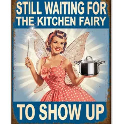 Kitchen Fairy Metal Sign 2969 Tin by Desperate Enterprises