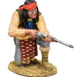 Kneeling Apache w/Carbine 1/30 Figure KING & COUNTRY (TRW189) 1:30 Scale Metal by King and Country