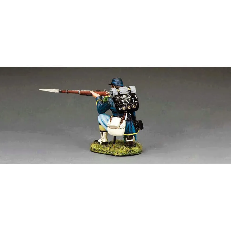 Kneeling Infantryman Firing Rifle 1/30 Figure -CW138 1:30 Scale Metal by King and Country