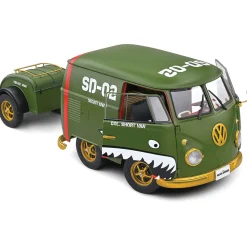 1950 Kool Kombi & Trailer - Green 1:18 Scale Diecast Model Car by Solido