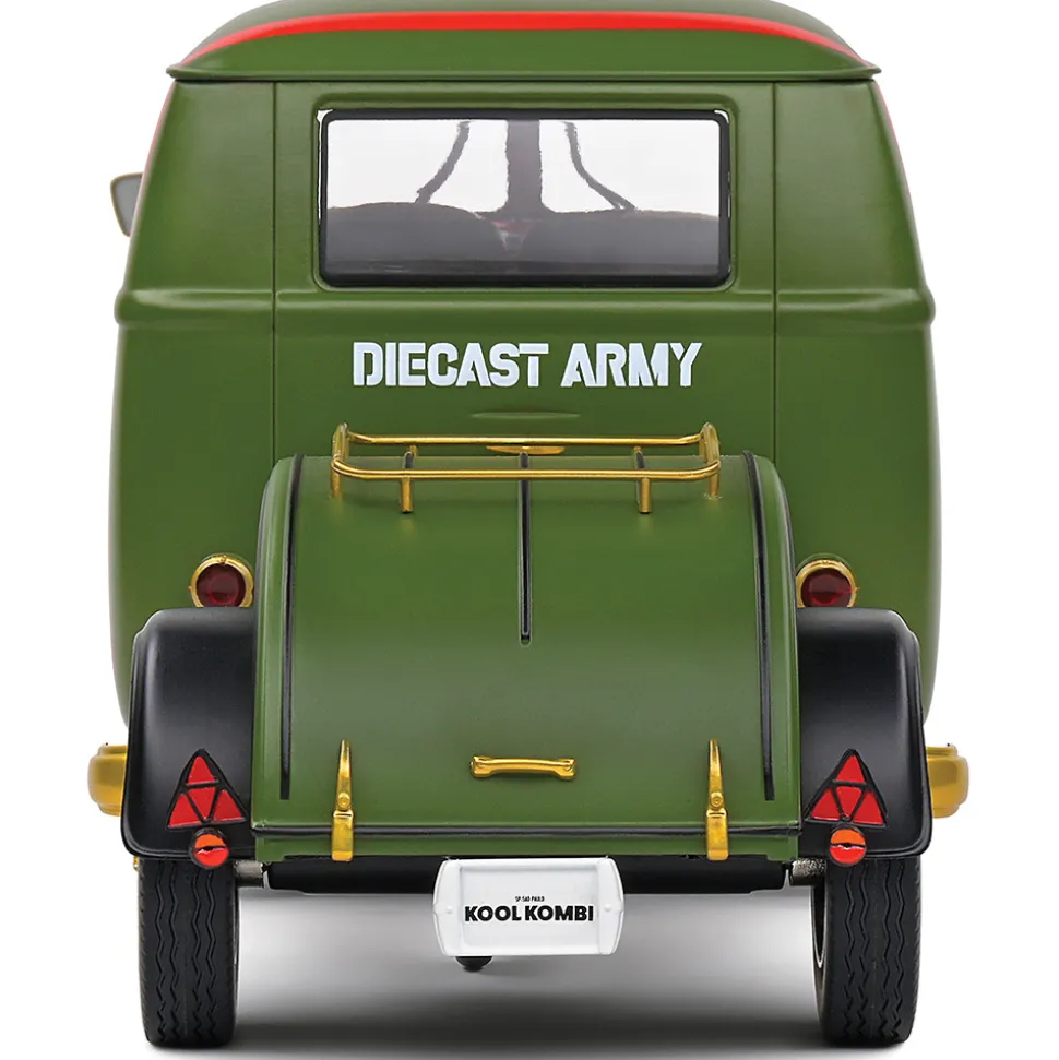 1950 Kool Kombi & Trailer - Green 1:18 Scale Diecast Model Car by Solido
