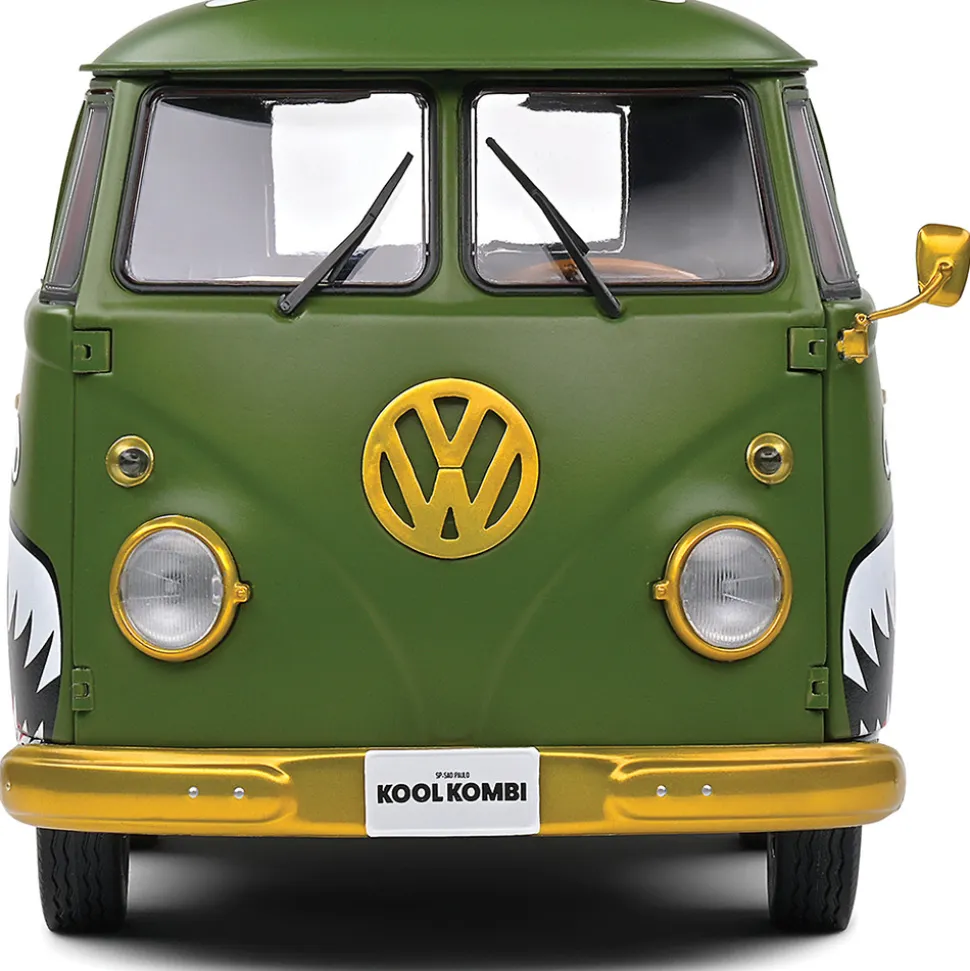 1950 Kool Kombi & Trailer - Green 1:18 Scale Diecast Model Car by Solido