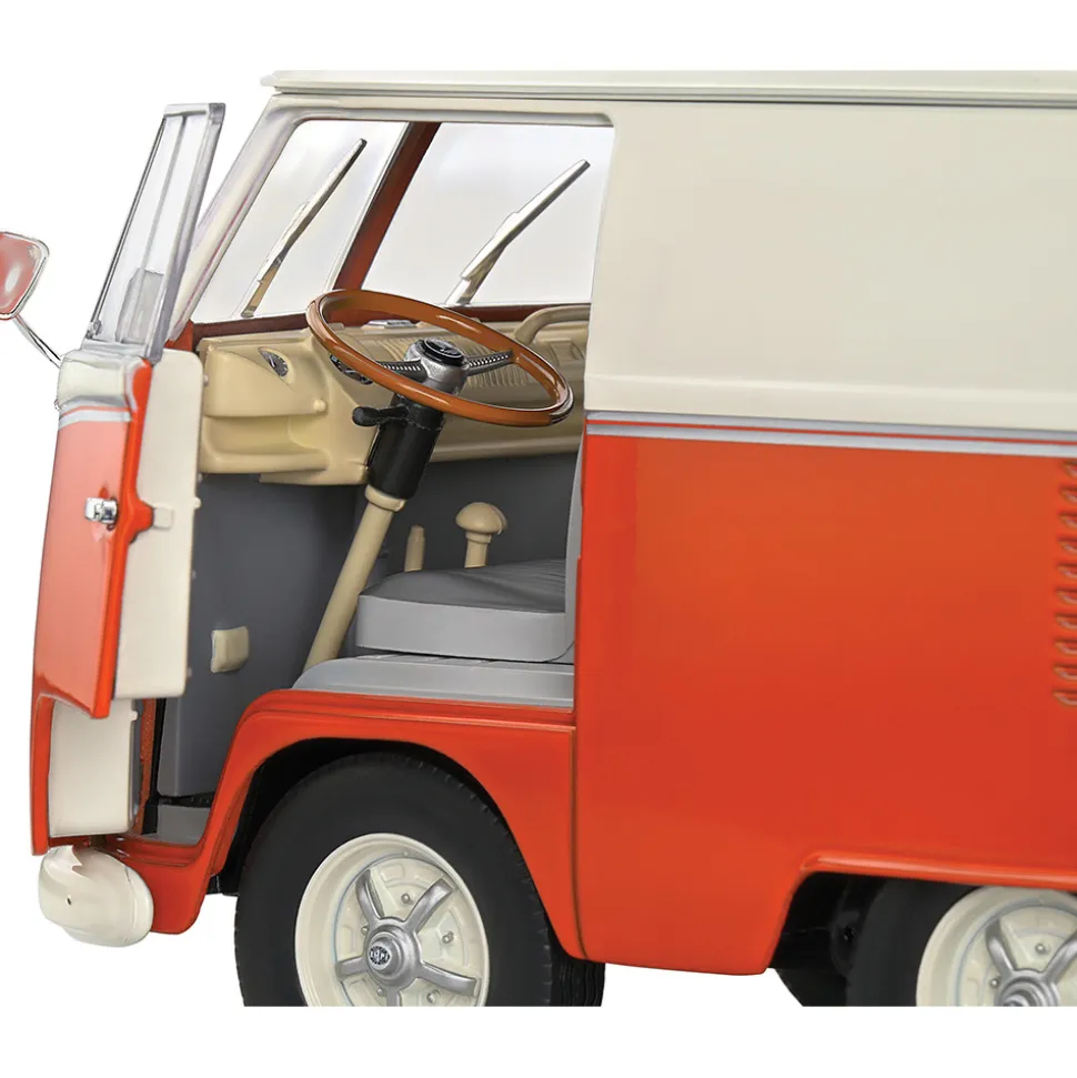 1950 Kool Kombi & Trailer - Orange 1:18 Scale Diecast Model Car by Solido