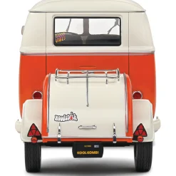 1950 Kool Kombi & Trailer - Orange 1:18 Scale Diecast Model Car by Solido