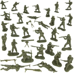 Korean War U.S. Winter 16 Piece Plastic Figure Set BMC TOYS (67121) Plastic by BMC Toys