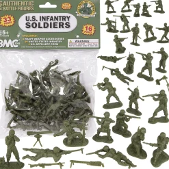 Korean War U.S. Winter 16 Piece Plastic Figure Set BMC TOYS (67121) Plastic by BMC Toys