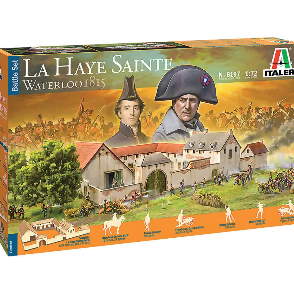 La Haye Sainte Waterloo 1815 1/72 FIGURE KIT 1:72 Scale Plastic by Italeri
